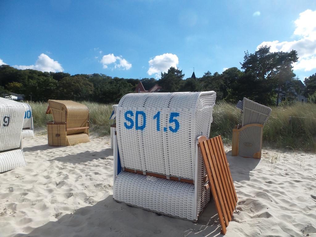 Ruhige Fewo Mit Strandkorb, Villa Stranddistel, 宾茨 外观 照片